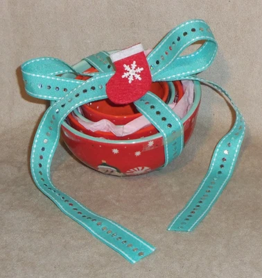 Anthropologie George & Viv Set di misurini (4) MOLTO BUON divertente caramelle natalizie - Immagine 1 di 4