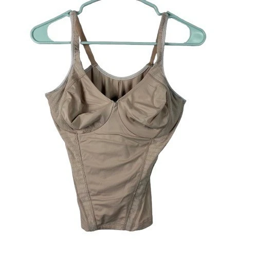 复古 Playtex 塑身上衣米色钢圈尺寸 38C — 第 1/4 张图片