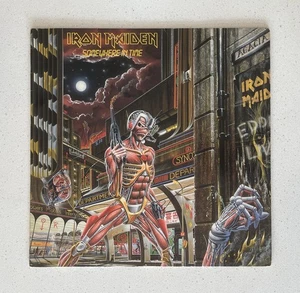 VG+/VG+ Iron Maiden Somewhere In Time France Press DMM Vinyl Record LP 24 0597 1 - Picture 1 of 1