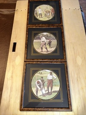 3 VTG Chelsea House Arthur Burdett A.B. Frost Lithograph Framed Art Prints RARE - Image 1 of 4