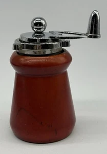 VTG William Bounds Original Pepper Mill Cherry Wood & Metal Adjustable Grinder - Picture 1 of 7