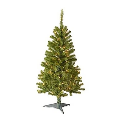  4 ft Pre-Lit Grande Canadian Fir Mini Artificial 4ft 100 Clear Lights - Image 1 of 4