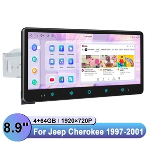 8.9 inch IPS Screen Plug&Play Android 13 Car Radio For Jeep Cherokee 1997-2001 - Picture 1 of 13