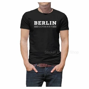 Berlin Germany T-Shirt Print Unisex Cotton Fruit of The Loom Germany - Picture 1 of 1