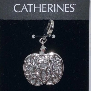 NEW Catherine Pumpkin Silver Charm - Picture 1 of 1