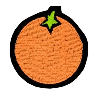 Parche Naranja Bordado Comida de Frutas Moda Estilo Giral Adorable - Imagen 1 de 1