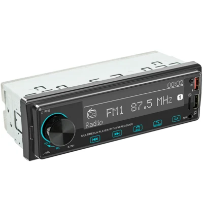 Car Radio Stereo Player Screen Full Touch Buttons BT/FM/AUX Input/TF/U Disk 1DIN Foto 1 de 4