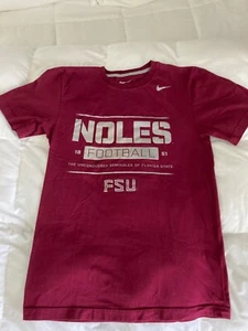 Nike Florida State Seminoles Noles Football 1851 Burgundy T-Shirt -Small - Picture 1 of 5