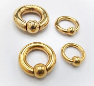 BCR Intimpiercing Prinz Albert XXL Piercing 3-8mm Klemmring Klemmkugel - Bild 1 von 4