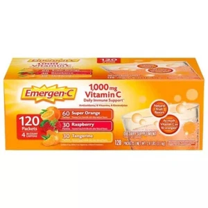 Emergen-C Vitamin C 1000 mg Variety Pack Drink Mix, 120 Packets - Picture 1 of 2