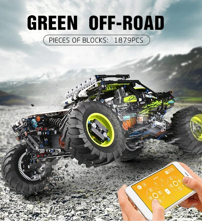 High-Tech Remote Control All Terrain Off-Road Climbing Truck Car Building Blocks - Image 1 of 4
