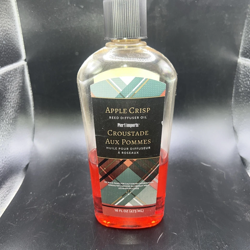 PIER 1 Imports Apple Crisp Reed Diffuser Oil 16 Fl Oz HTF Partial Bottle - Image 1 of 2