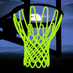 Glow-in-the-Dark Basketball Nylon Net Luminous Glow for Standard Basketball Hoop - Picture 1 of 7