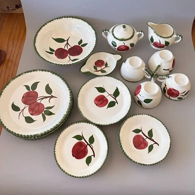 Candlewick vintage QUAKER APPLE de Blue Ridge Southern Pottery, ENVÍO GRATUITO Foto 1 de 4