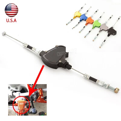 CNC Stunt Clutch Pull Cable Lever Easy System For Yamaha Suzuki Kawasaki Black - Изображение 1 из 4