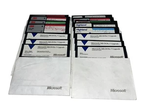 Used Microsoft MS-DOS 5 Upgrade - 5.25" 5 1/4” Floppy Software PC - Discs 1-8 ++ - Picture 1 of 1