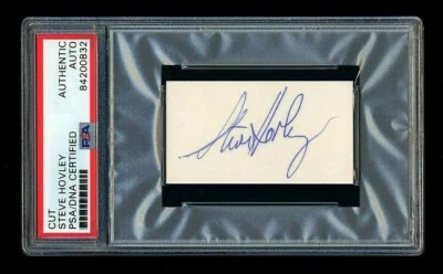 STEVE HOVLEY SIGNED CUT PSA/DNA RARE TOUGHEST 1969 SEATTLE PILOTS AUTOGRAPH - Image 1 of 2