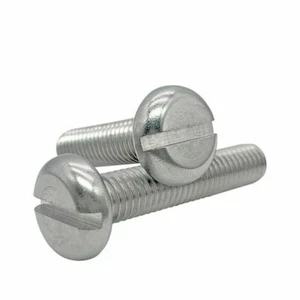 304 Stainless Steel Slotted Pan Head Screws M1.6 M2 M2.5 M3 M4 M5 M6 M8 M10 - Picture 1 of 5