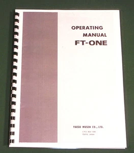 Yaesu FT-ONE Bedienungsanleitung, Premium Card Stock Cover & 28 Pfund Papier! - Bild 1 von 1