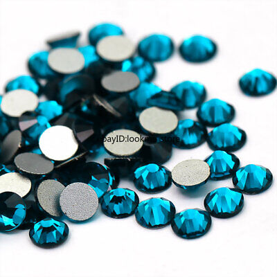 1440 Cristales Malaquita Azul Estrás Plana Vidrio Gemas Para Decoración De Uñas 3D • 3.72€