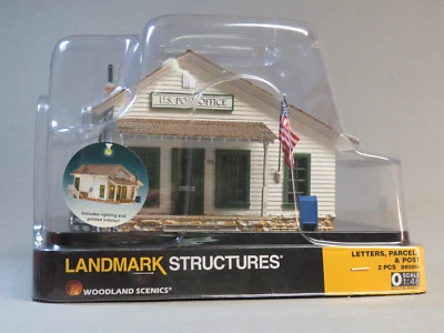 WOODLAND SCENICS LETTERS & PARCELS POST OFFICE BUILT & READY O GAUGE WDS5864 NEW - Image 1 of 4