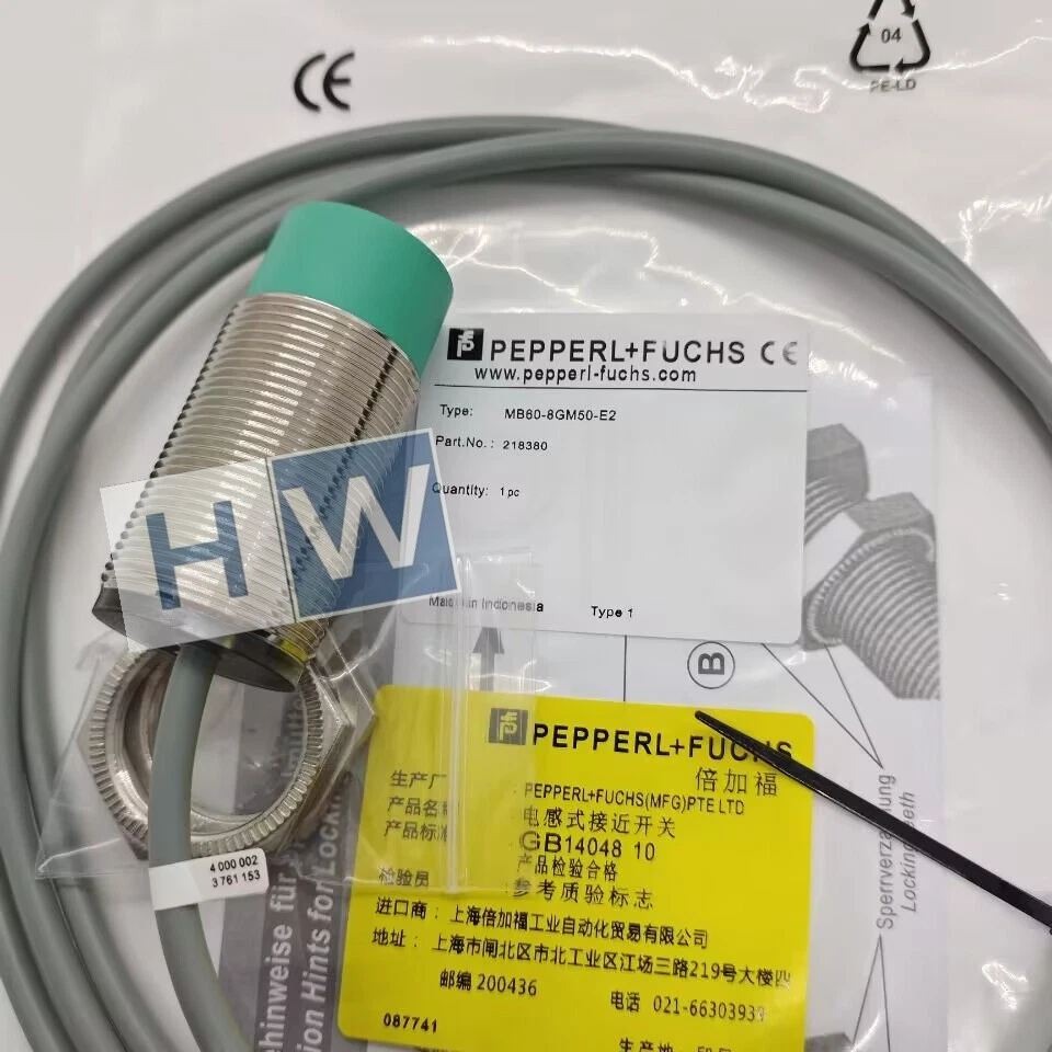 1PC For Brand New P+F Inductive Sensor Proximity Switch MB60-8GM50-E2 - Image 1 of 2