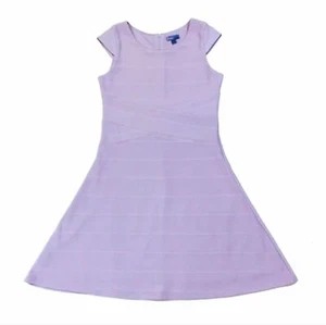 LOVE Ava & Yelly Preppy Purple A-line Skater Dress NWT Youth Girls S (7/8) Lined - Picture 1 of 6