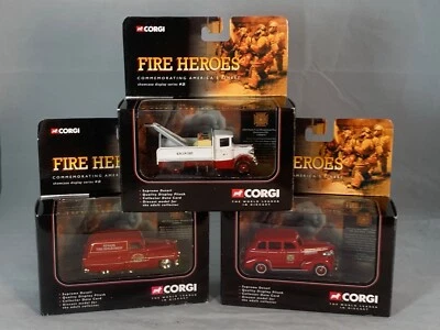 Corgi: 3 x Fire Heroes, CS90013/14/16 Pontiac, Mack & Chevrolet, 2001 - Image 1 of 4