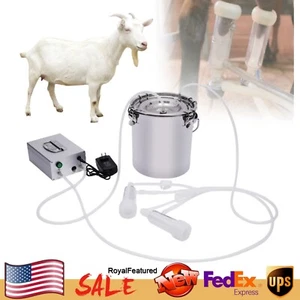 Máquina de ordeño eléctrica de ovejas y cabras 5L 110v cubo bomba de impulso de vacío ordeñadora - Imagen 1 de 17