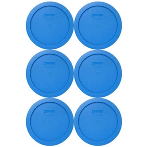 Pyrex 7201-PC Marine Blue Plastic Storage Replacement Lid Cover (6-Pack) - Picture 1 of 2