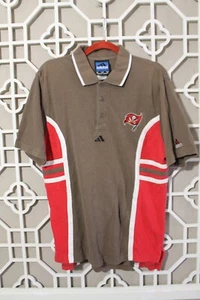 Camisa Polo Tampa Bay Buccaneers Para Hombres M Peltre Adidas Informal Rugby Algodón De Colección - Imagen 1 de 13