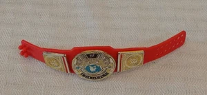 1 WWE Mattel Wrestling Figure Loose Single Red World Eagle Title Belt Elite WWF - Picture 1 of 1
