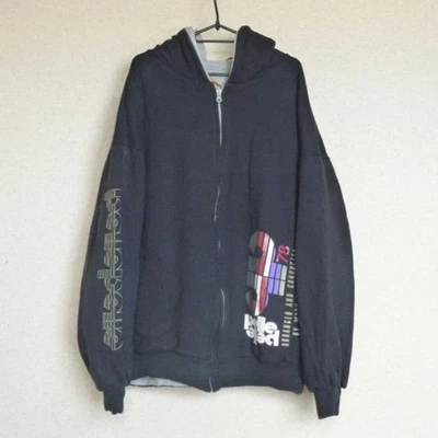 Pelle Pelle Sudadera con Capucha Reversible Negra y Gris Talla 2XL para Hombre Unisex Foto 1 de 4