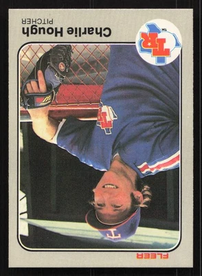 Charlie Hough 1983 Fleer #570 Card TCCCX - Image 1 of 2