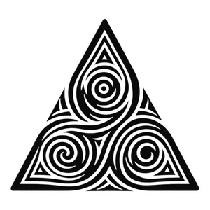 Triskele Triangle GLOSS Vinyl Decal Sticker window car van wall Celtic Spiral  - Picture 1 of 46