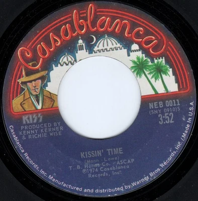 Kiss 1st charted single '74 Kissin' Time/ Nothin' To Lose US stock copy MINT Foto 1 de 2