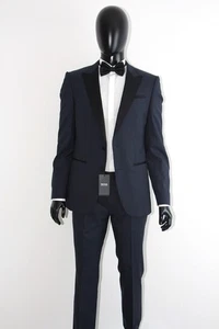 HUGO BOSS Tuxedo, Mod. Helward1/Gelvin_1, Size 94 / US 38L, Slim, Stretch, Navy - Picture 1 of 10