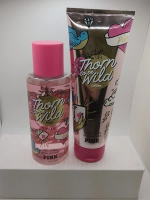 VICTORIA'S SECRET PINK THORN TO BE WILD BRUMA CORPORAL PERFUMADA 8,4 OZ Y LOCIÓN 8 OZ Foto 1 de 4