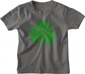 NYC FACTORY USA Screen Printed Shamrock Youth T-Shirt Distressed Tee Kids... - Picture 1 of 3