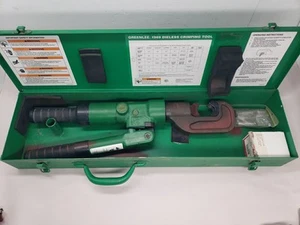 Greenlee 1989 Dieless Crimper Hydraulic Crimping With Case Test Slugs - Picture 1 of 11