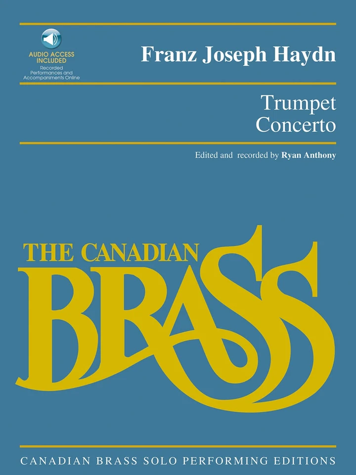Franz Joseph Haydn Trumpet Concerto Canadian Brass Solo Sheet Music Book & Audio - Image 1 of 1