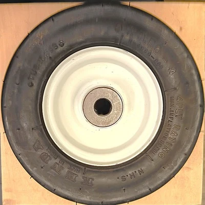 NEUMÁTICO KENDA 9x3,5x4 Y RUEDA, CON COJINETES, BUJE ZERK 5/8" Foto 1 de 3