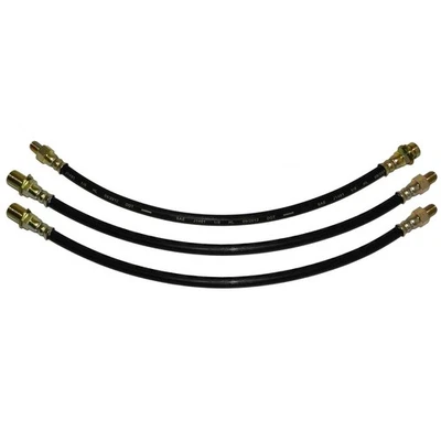 55-56 Chevy GMC Truck  Front  Rear Drum Brake Rubber Flex Hose Line Set Kit 3pc - Image 1 of 4