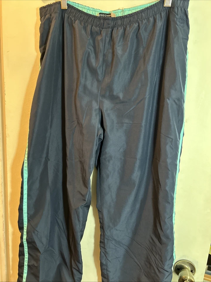 Pantalones deportivos Oleg Cassini para mujer azul con cordón talla L cintura elástica Foto 1 de 4