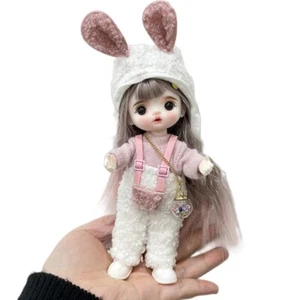 1/8 Muñeca Bjd 16cm Linda Niña SD Muñeca Juego Completo De Juguetes Para Niñas - Picture 1 of 15