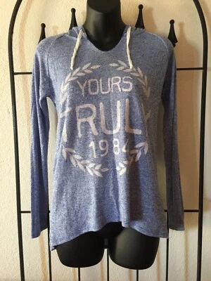 CITY STREET толстовка с капюшоном XS синий белый графический ваш действительно 1984 мягкий удобный толстовка - Изображение 1 из 4