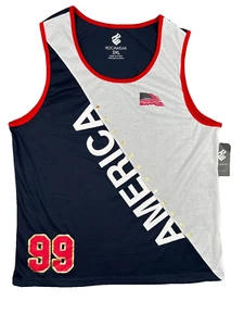 Rocawear Tank Top Men 3XL Navy/White/Red Sleeveless Graphic Hip Hop Streetwear - Picture 1 of 9