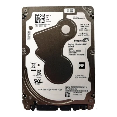 Seagate Ultrathin 500GB ST500LT032 5400 RPM SATA III 2.5" Hard Disk Drive 5mm - Image 1 of 3