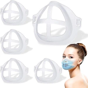 5 Pack Mask Bracket Inner Support Frame for Cloth Mask Breathing Room A1 - Picture 1 of 5