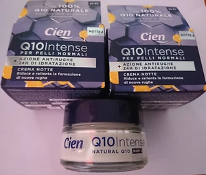 CIEN Q10 INTENSE 2 X CREMA NOTTE SPF 15 ANTI RUGHE PELLI NORMALI SIZE 100 ML - Foto 1 di 4